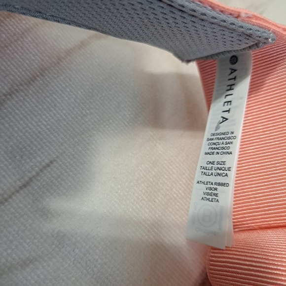 Athleta Pink Visor Small Faint Mark On It - Picture 6 of 8